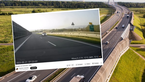 "Szef z mercedesa" nawet nie próbował hamować. Internauci nie mają litości [WIDEO]