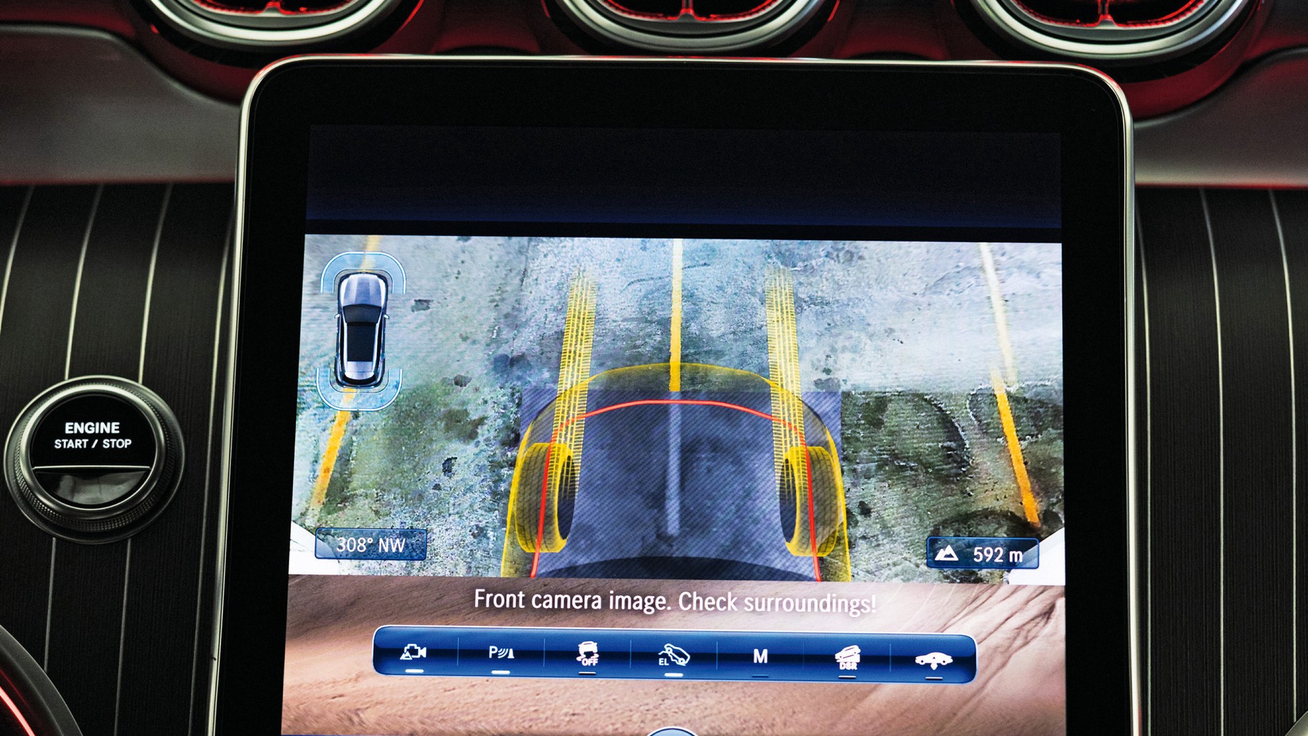 Ciekawy pomysł: obraz z przezroczystą maską w trybie offroadowym