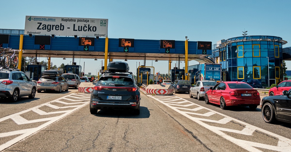 Bramki na autostradzie w Chorwacji