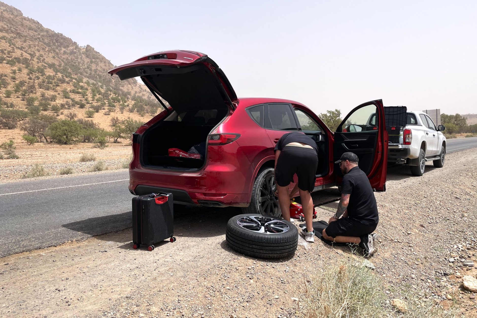 Nie udało się dojechać do celu bez wymiany koła