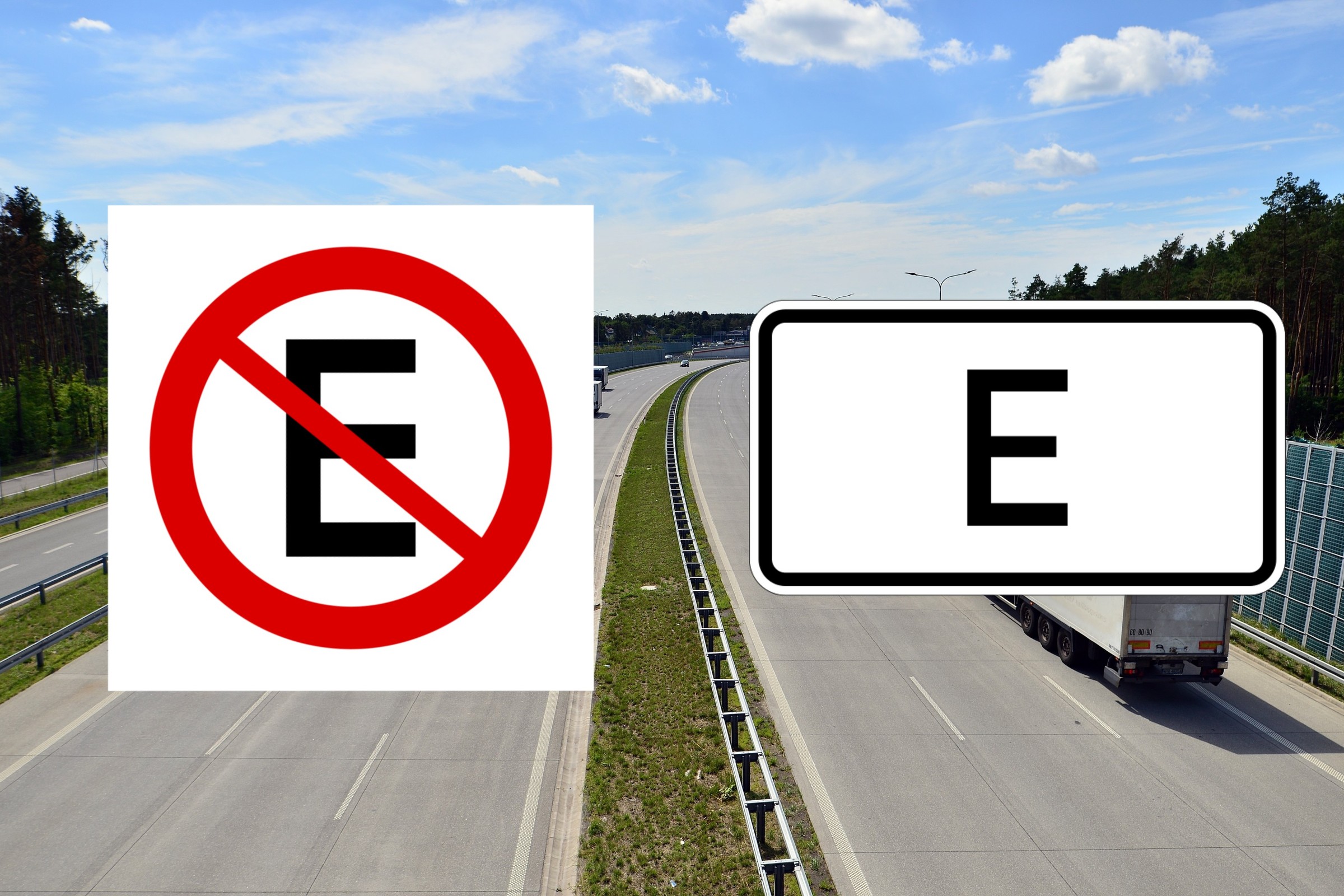 Co oznacza znak drogowy z literą E? Nie tak łatwo wyjaśnić, bo ma kilka różnych znaczeń