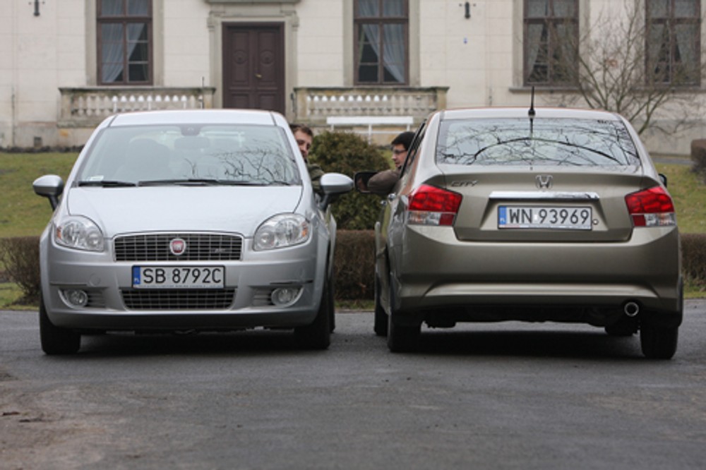 Honda City kontra Fiat Linea - Test wyrośniętych sedanów klasy B
