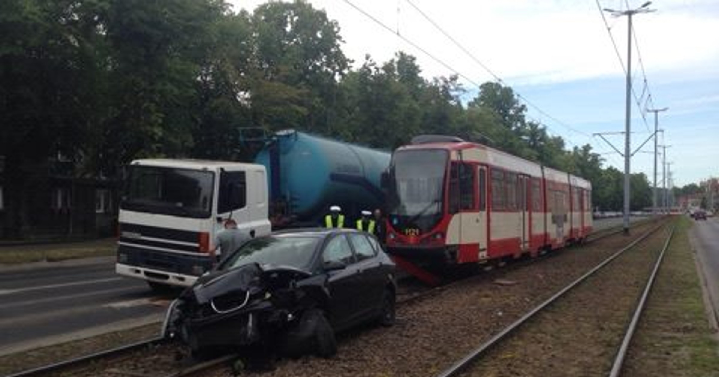 Wypadek. KW PSP Gdańsk