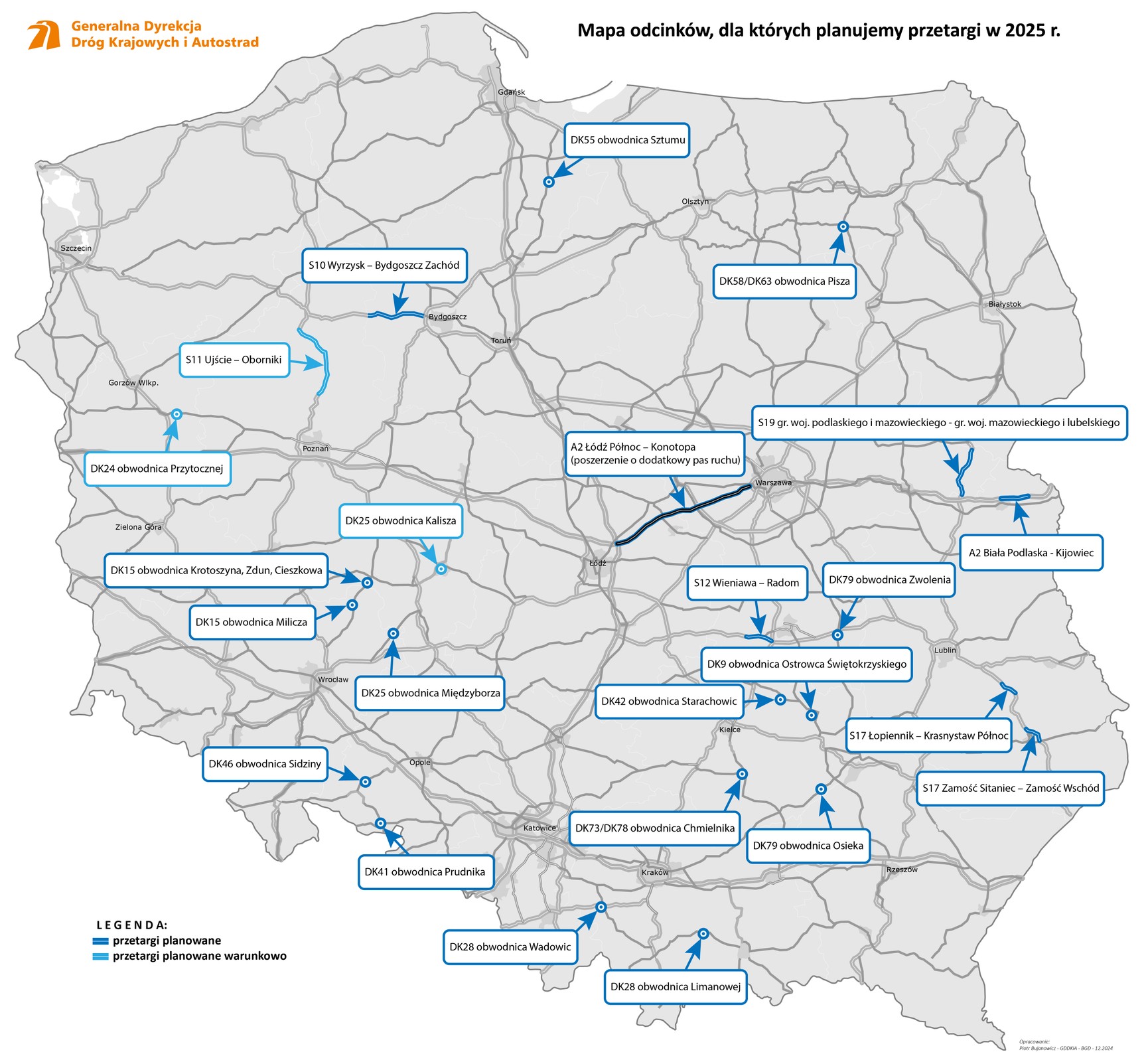 Nowe drogi 2025 r. zapowiedzi