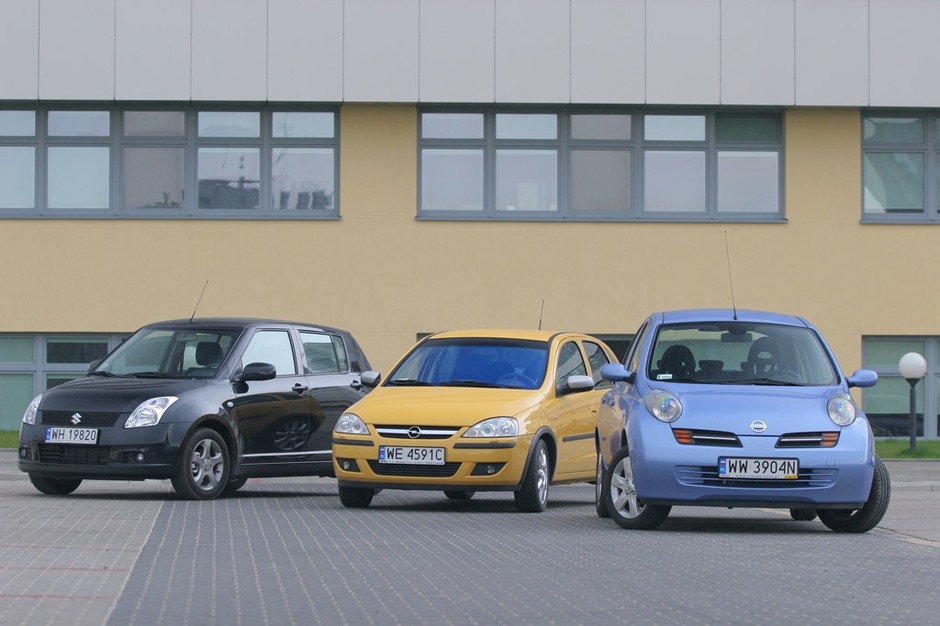 Stylowe maluchy za małe pieniądze: Nissan Micra kontra Opel Corsa, Suzuki Swift