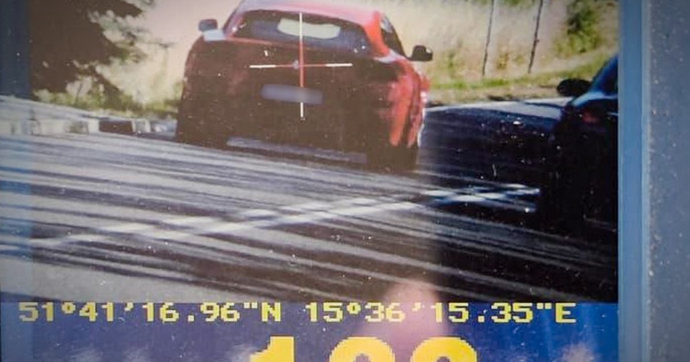 Kierowca Ferrari nie przejmował się limitem prędkości