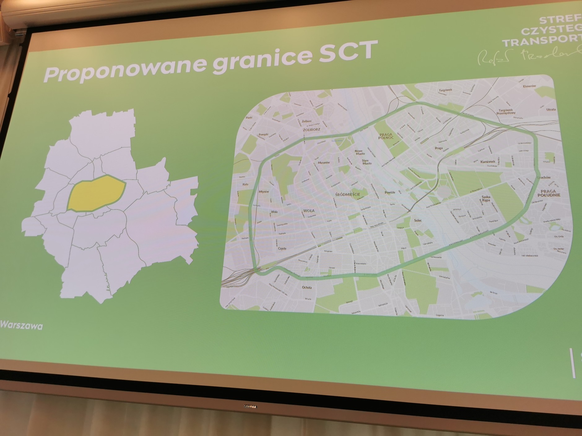 Panowane granice strefy czystego transportu w Warszawie