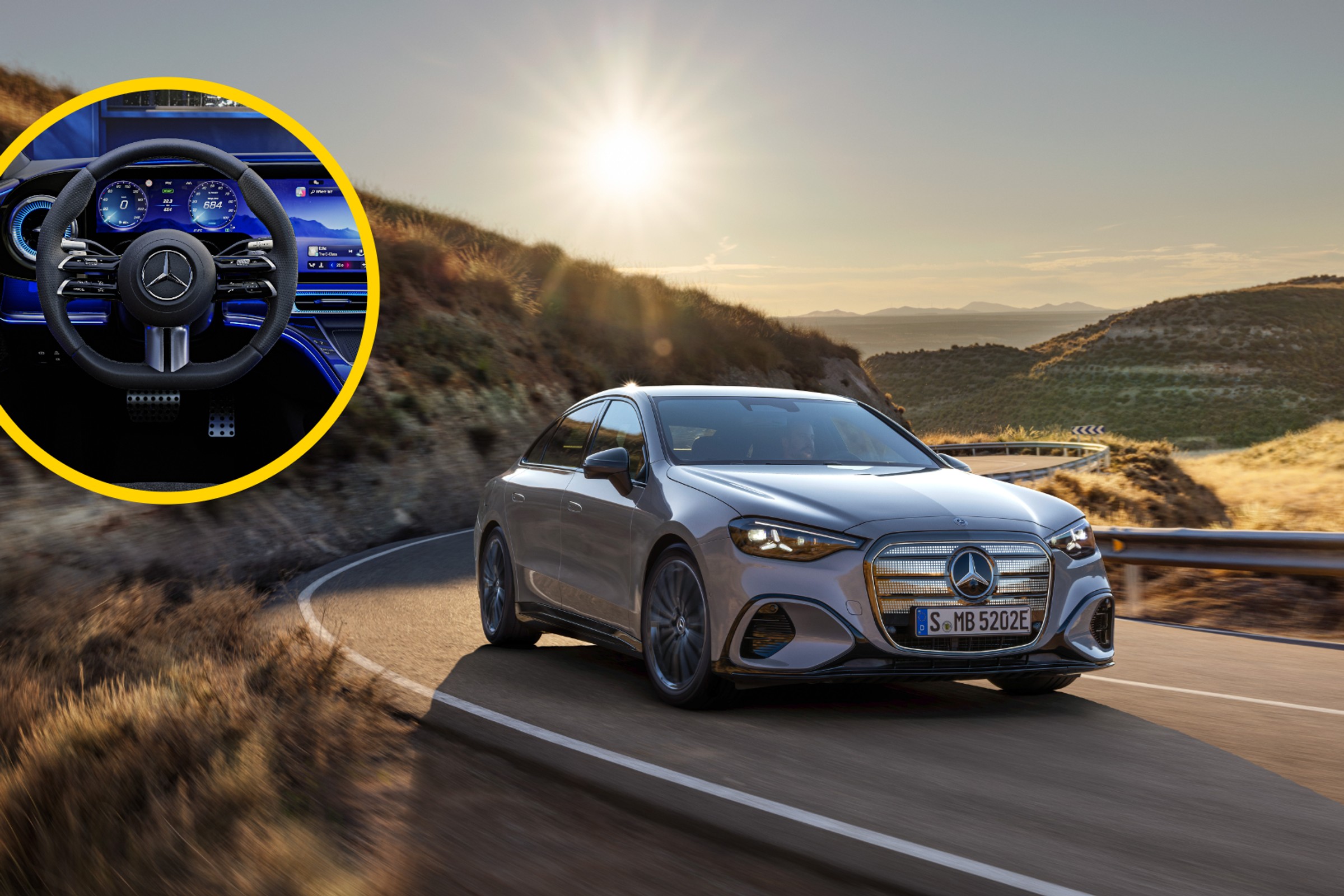 Nowy Mercedes Klasy C ma ekran o przekątnej 1 m i 1050 światełek w grillu