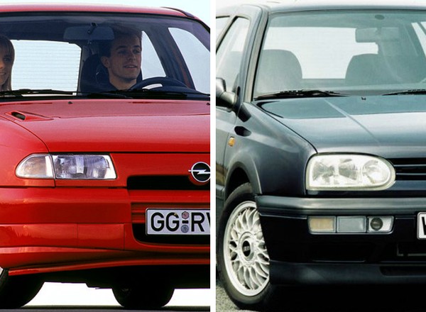 Opel Astra I vs. Volkswagen Golf III - dbaj, a będą służyły!