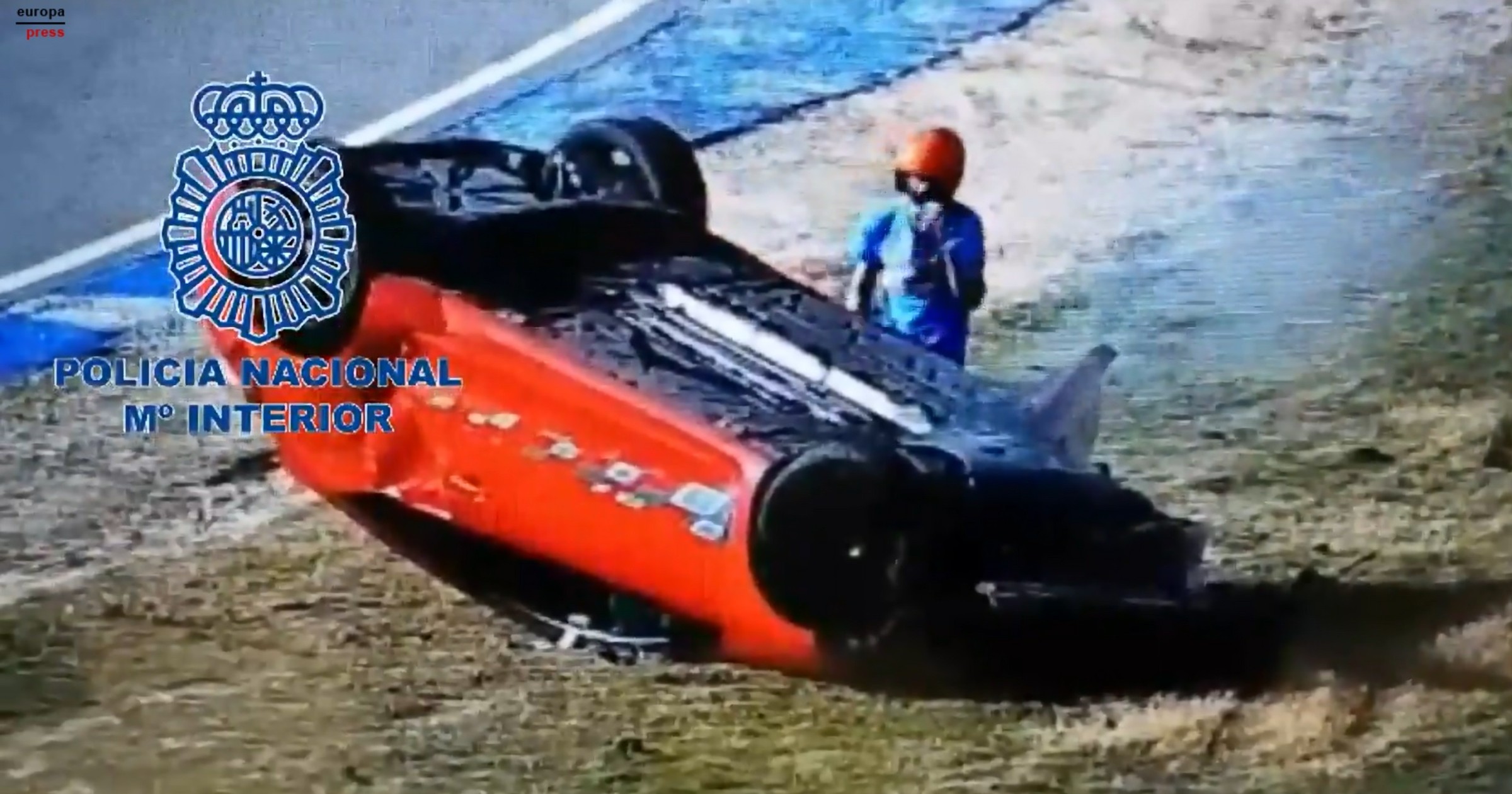 "Skradzione" Renault Megane R.S. rozbite na torze w Madrycie