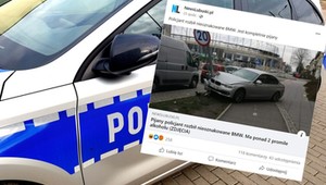 Policjant rozbił nieoznakowany radiowóz, ale nie przez to stracił pracę