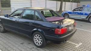 Kierowcy Audi brakowało nie tylko tylnej szyby. To był dopiero początek