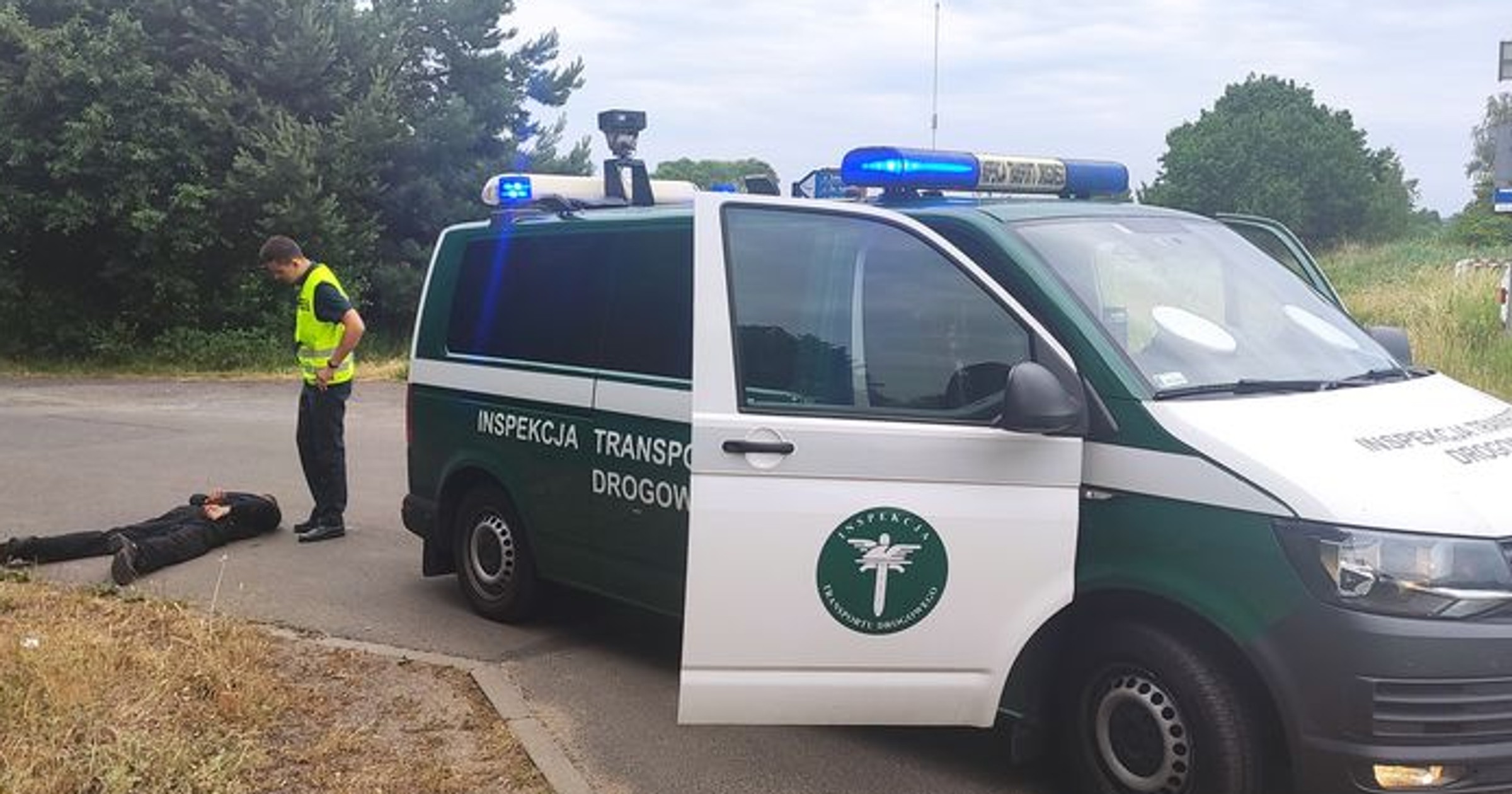 Patrol Głównego Inspektoratu Transportu Drogowego zatrzymał kierowcę kampera