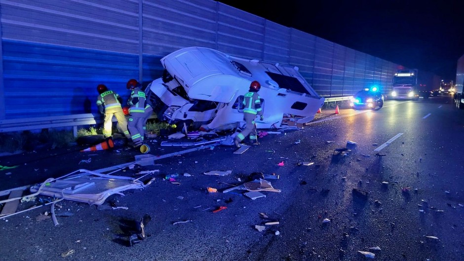 Wypadek na autostradzie A2