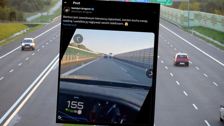 Kierowca nagrał film podczas jazdy i zbulwersował część internautów