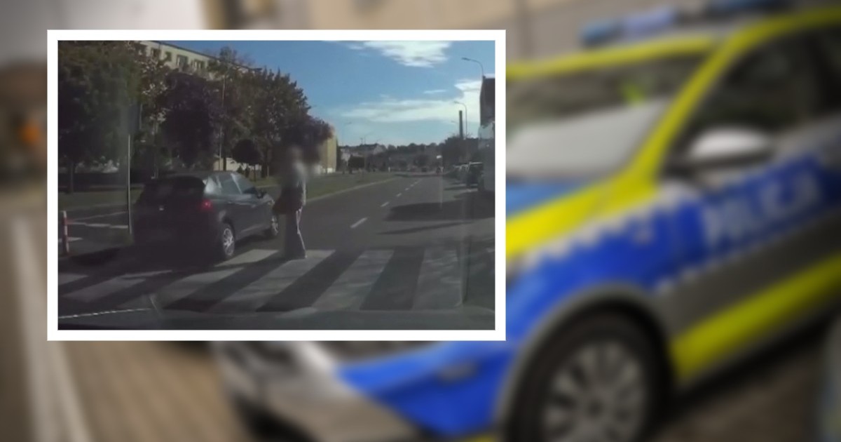 Kierowca wysłał policjantom nagranie z przejścia dla pieszych
