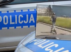 Miał jechać hulajnogą 100 km/h. Szuka go łódzka policja [Wideo]