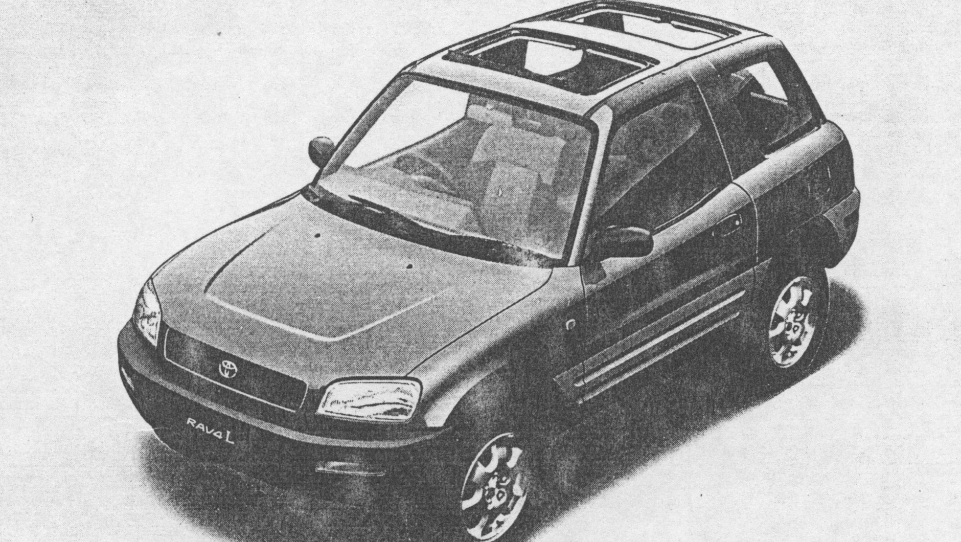 Pierwsze oficjalnie opublikowane zdjęcie pierwszej generacji Toyoty RAV4 (1994-2000)