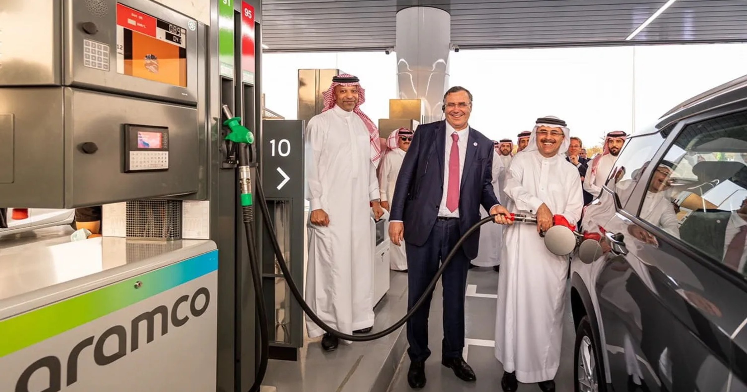 Stacja paliw saudyjskiego giganta Aramco