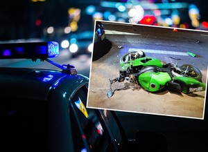 Jechał motocyklem prawie 200 km/h. Był pijany i bez uprawnień
