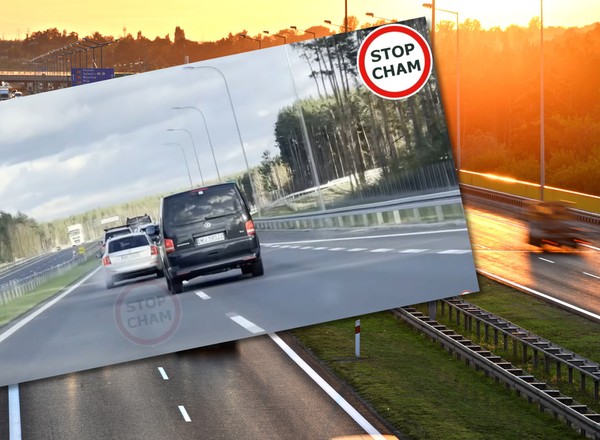 Kolumna zablokowała drogę ekspresową, bo wiozła VIP-a, któremu chyba się nie spieszyło