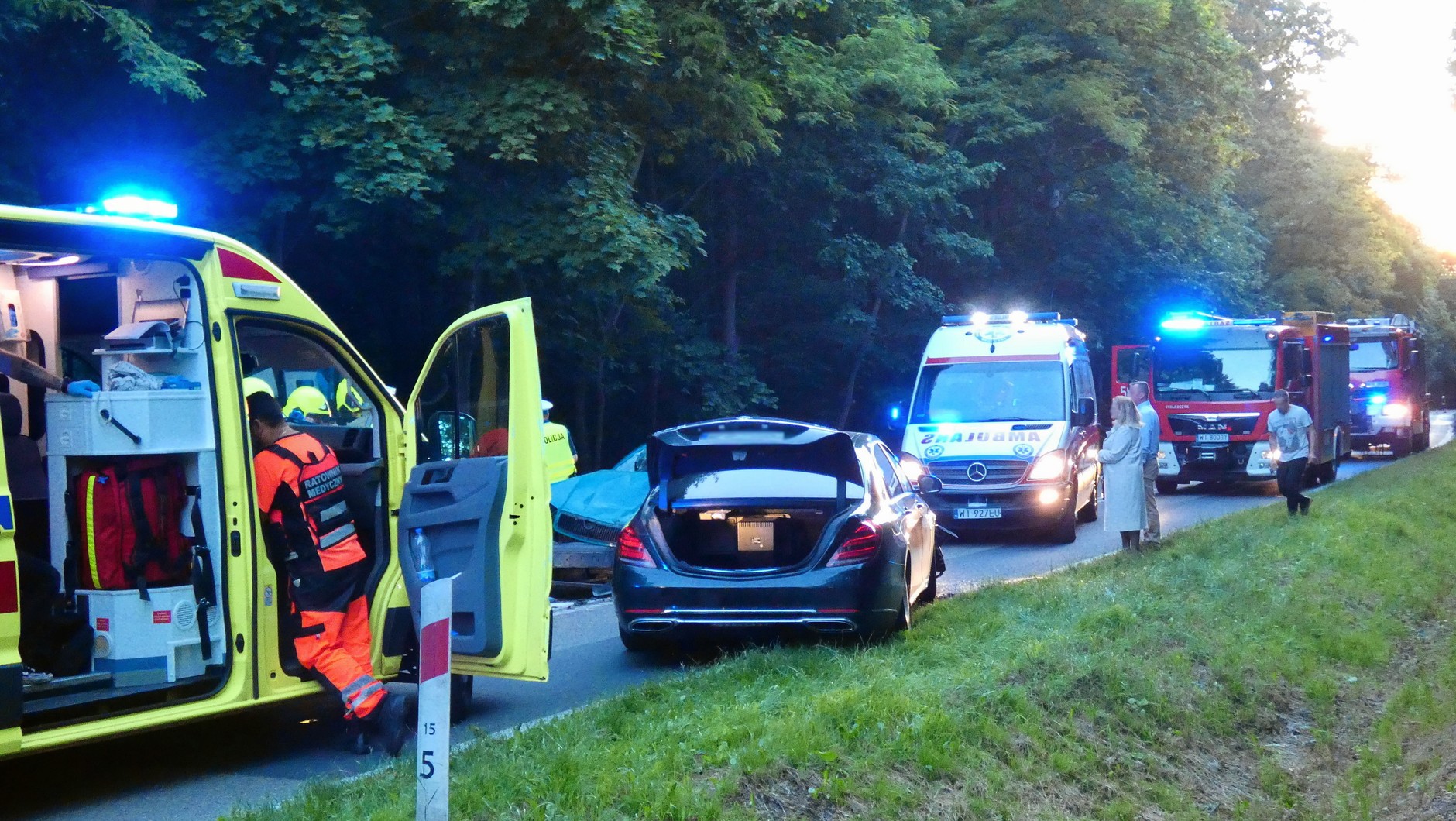 Maybach i Škoda - zderzenie czołowe pod Warszawą