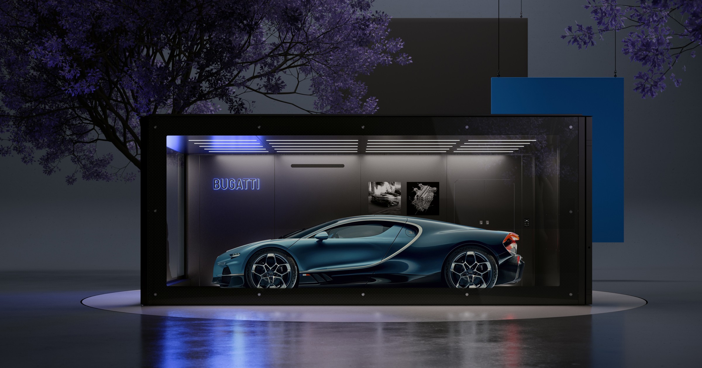 Specjalny garaż dla Bugatti