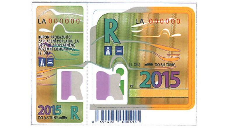 Winieta - czeskie autostrady