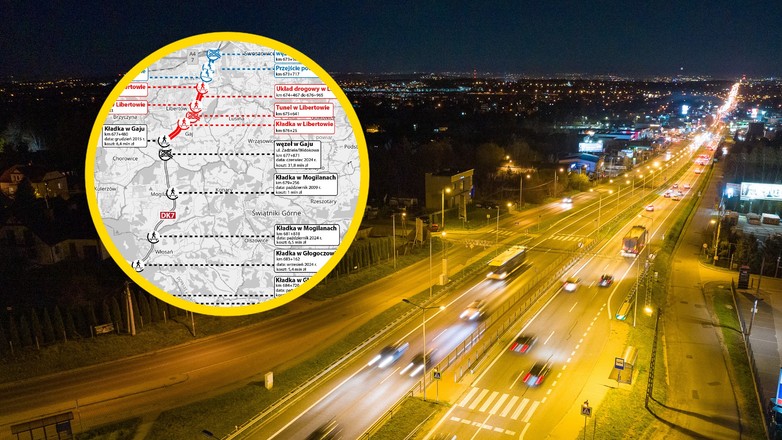 DK7 w Libertowie pod Krakowem