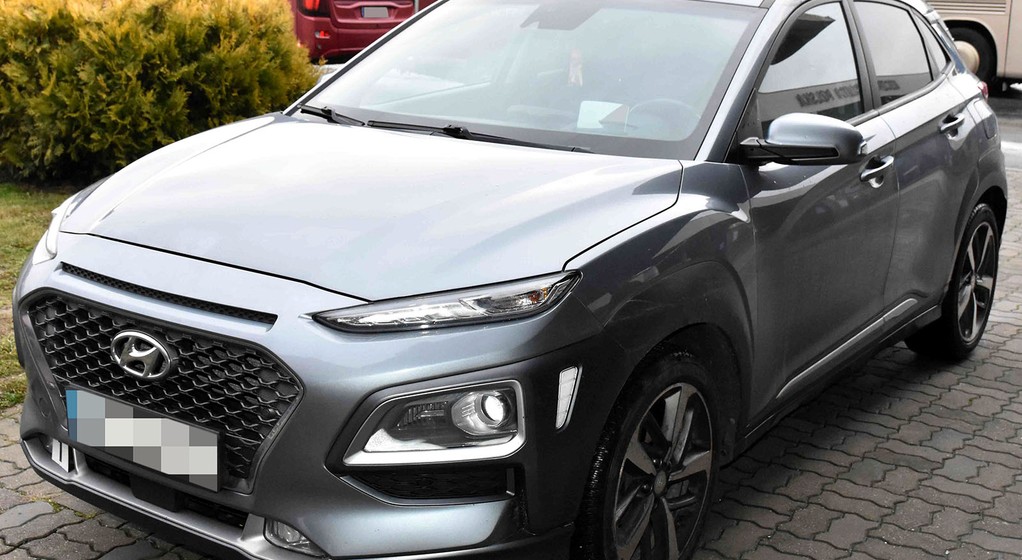 Hyundai Kona z podrobionym numerem VIN zatrzymany przez Straż Graniczną