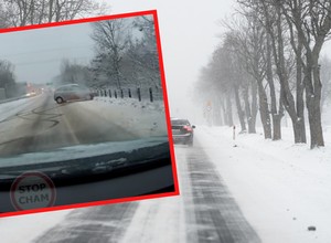 Zaczął robić efektowne piruety. Wcześniej kierowca Opla jechał bez wyobraźni [WIDEO]