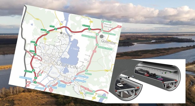 Na Zachodniej Obwodnicy Szczecina powstanie najdłuższy tunel w Polsce [MAPA]