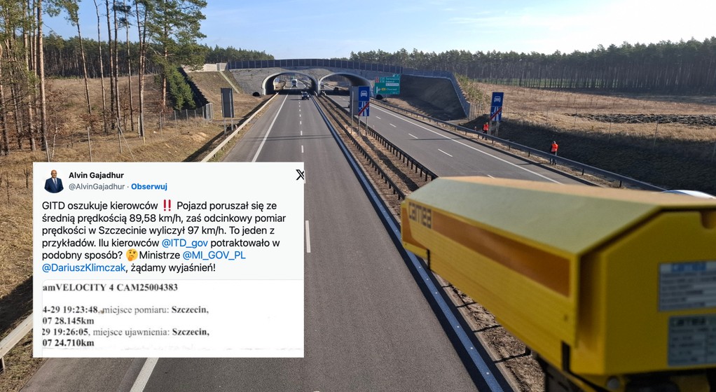 Czy odcinkowy pomiar prędkości może się mylić? Ten pod Szczecinem mylił się na pewno i to przy prostych obliczeniach.