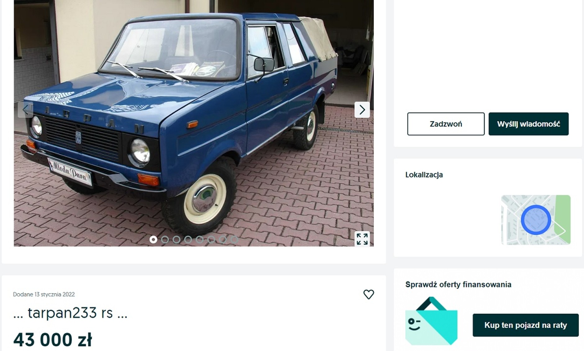 Tarpan z ogłoszenia za 43 tys. zł