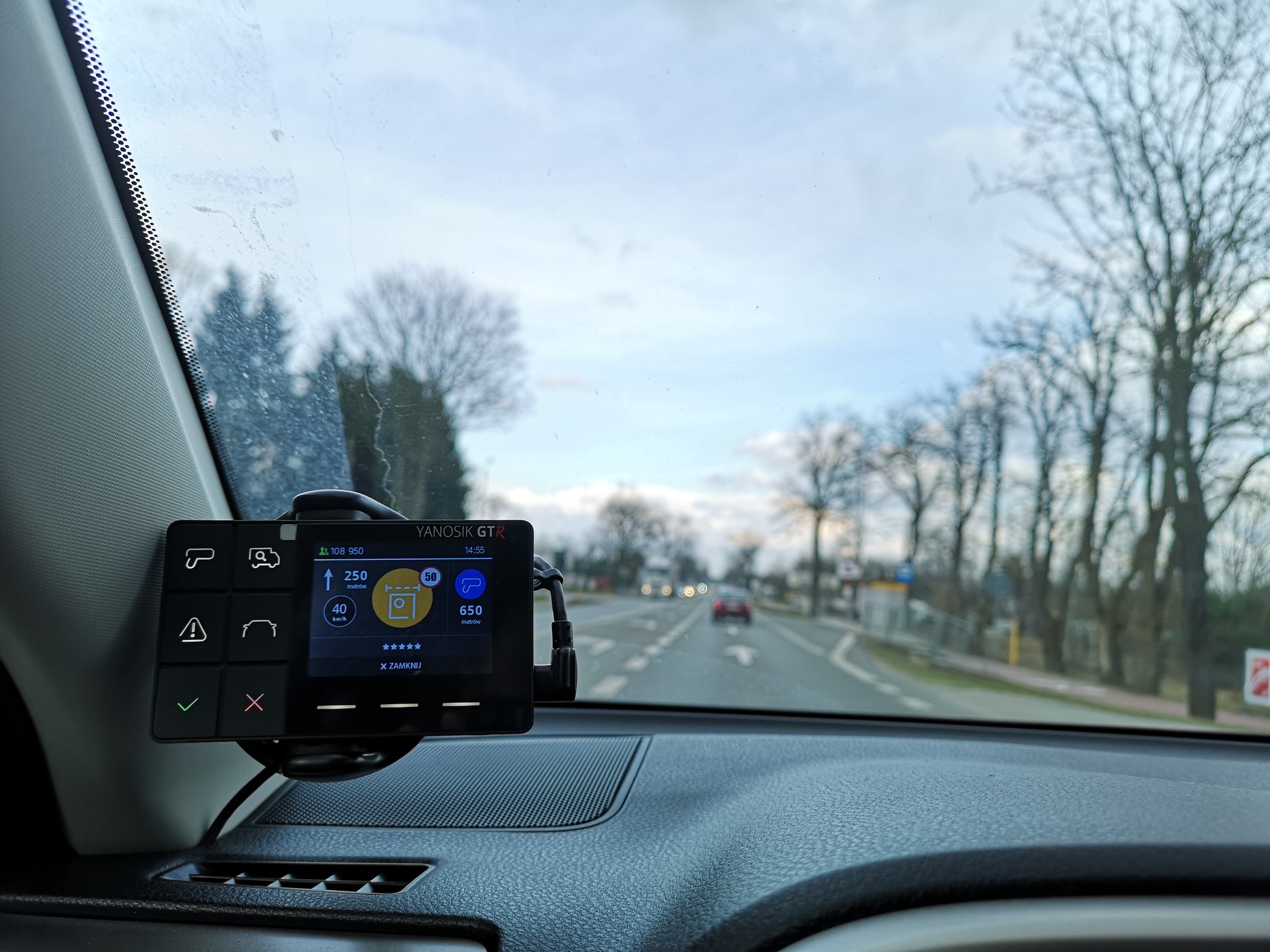 Test ostrzegaczy drogowych