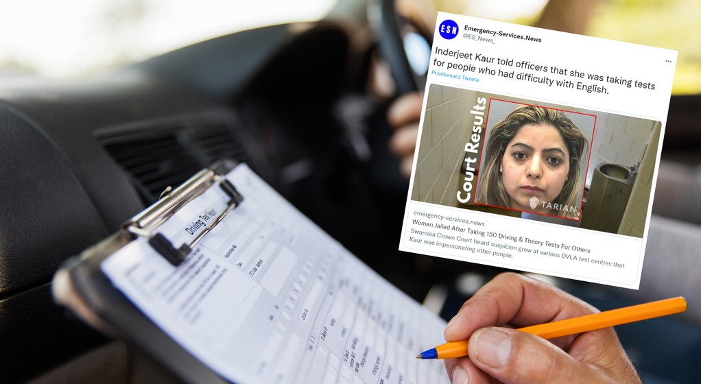 Inderjeet Kaur zdała egzamin na prawo jazdy 150 razy (screen: twitter.com/@ES_News_)
