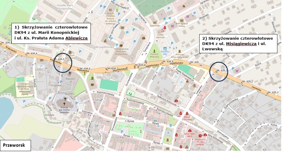 Mapa Przeworsk (DK94)