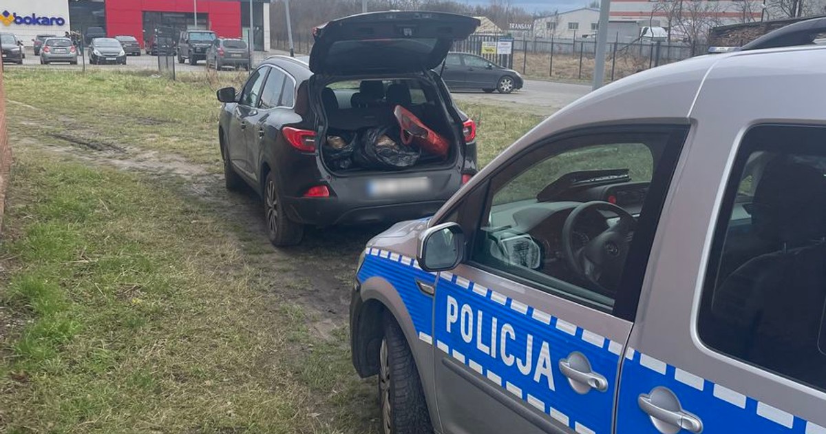 Policjanci z Gdańska zatrzymali kierowcę z nielegalnym tytoniem