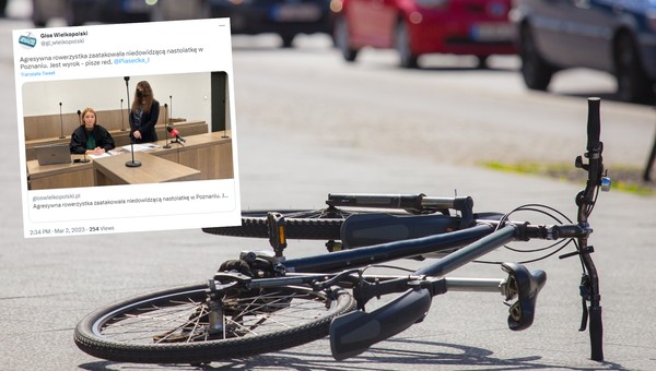 Rowerzystka skazana przez sąd. Twierdziła, że to piesza "chciała ją zabić"