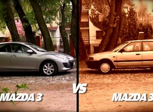 Mazda 323 vs Mazda 3, czyli dwadzieścia lat minęło...