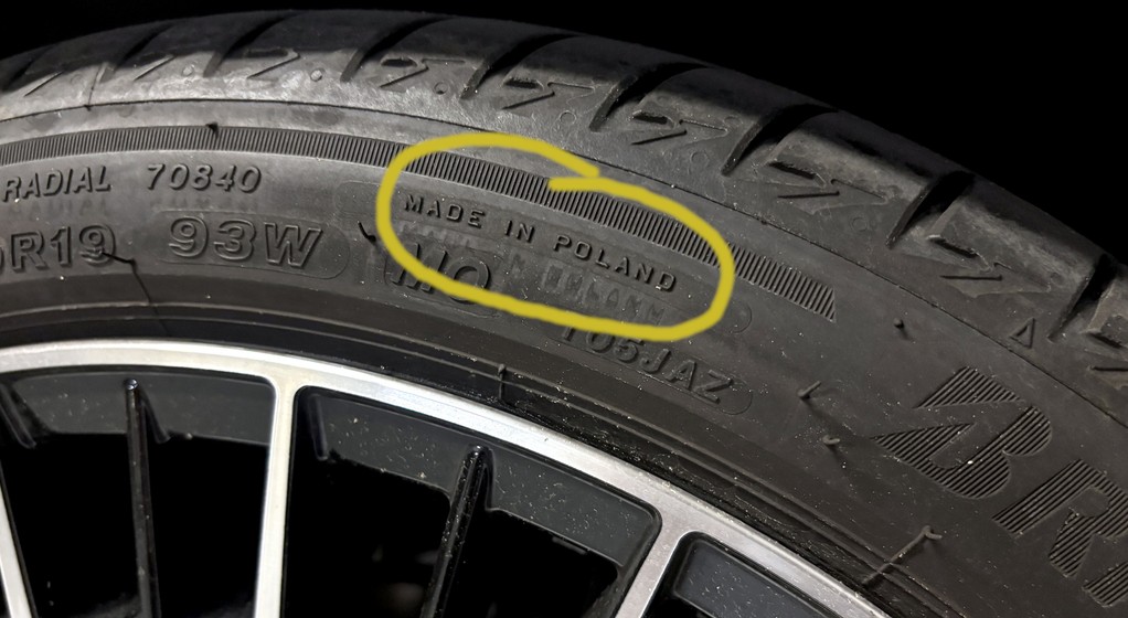 Opona wyprodukowana w Polsce