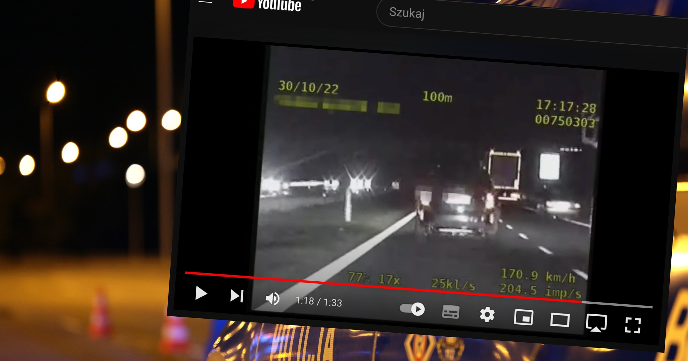 Niemal 30 minut trwał pościg za 16-latkiem, który nie zatrzymał się do kontroli