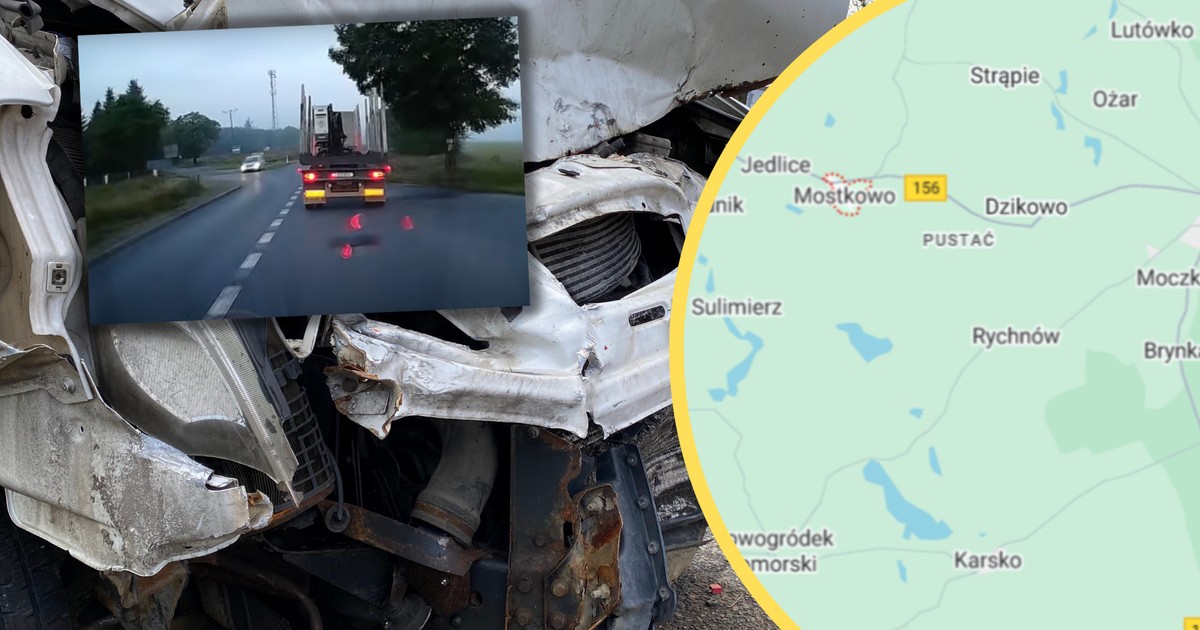 Kierowca Volkswagena zignorował przepisy i zaczął wyprzedzanie. Do tragedii nie doszło, dzięki innym kierującym (Screen: YouTube/StopCham/Google Maps)