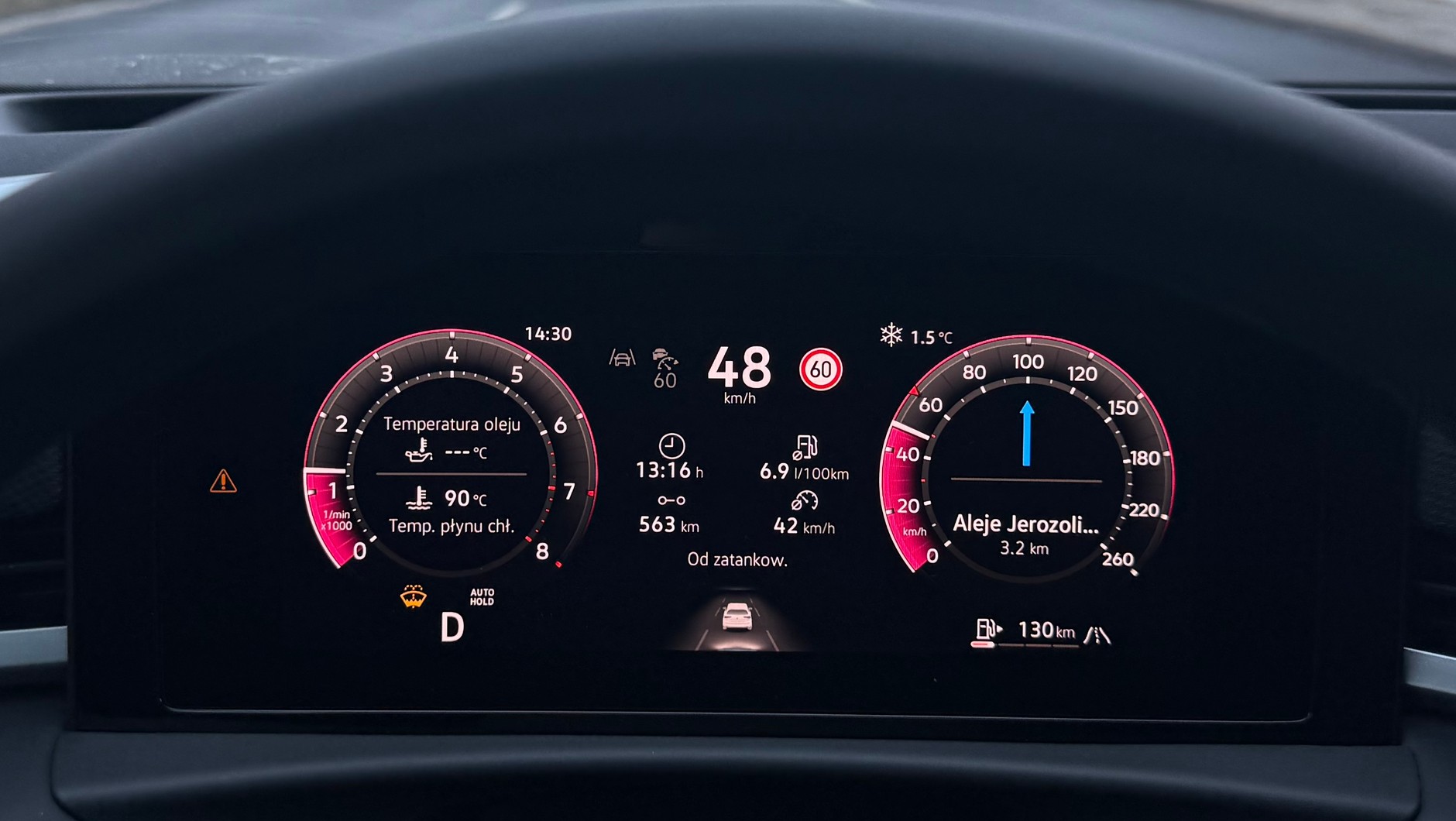 Zużycie paliwa T-Roca w wersji 1.5 eTSI/150 KM łatwo mieści się w granicach 7 l na 100 km