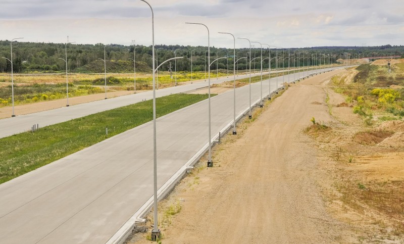 Budowa autostrady A1 na wysokości Częstochowy