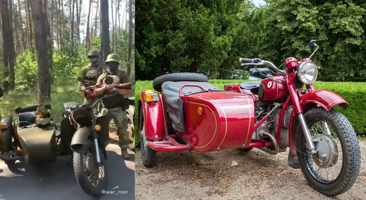 Ukraińcy używają motocykli do walki z czołgami. Wyglądają jak z II wojny światowej