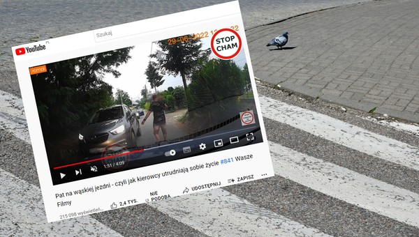 Pojedynek na wąskiej drodze. Kierowcy doprowadzili do pata drogowego [WIDEO]