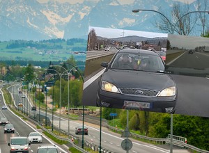 Puścił kierownicę, aby coś pokazać. Kierowca Forda nie popisał się na zakopiance