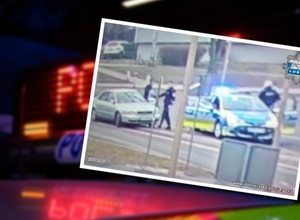 Na oczach policjantów nie trafił w rondo i "zaparkował" na krawężniku. Wynik? 1,5 promila