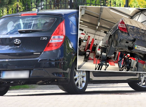 Ostrzelany Hyundai z Mariupola jest już w serwisie. Polacy naprawiają go za darmo